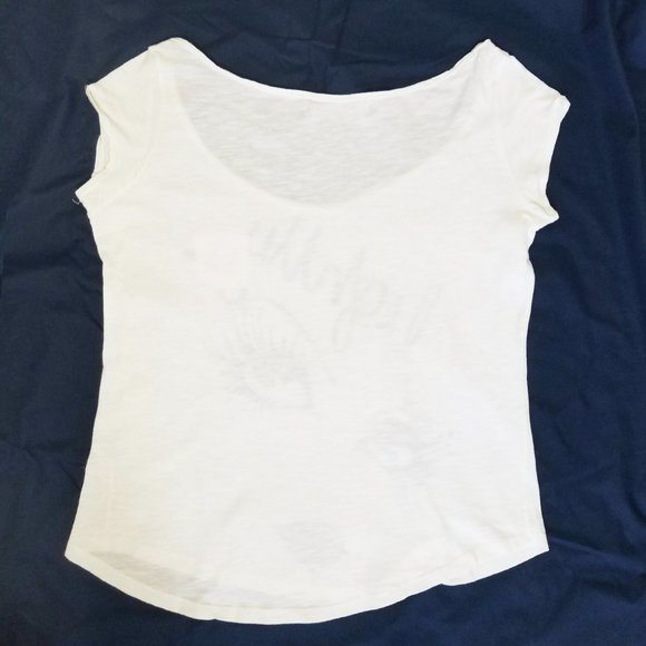 RARE  ZARA Evening Collection Face Eyes Lips Print Lightly Shirt Tshirt - Picture 5 of 6